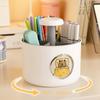 4 Patterns Capybara Rotating Pen Holder 4 Grid Capybara Stationery Storage  Home Office