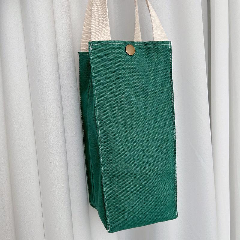 Color Canvas Water Bottle Holder Carry Bag Coffee Cup Storage Sleeve Cover Handbags Mobile Phone Umbrella Hand Bags Accessories