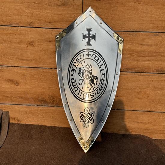 71.12 cm Templar Knight Shield Medieval Knight Armor Crusader Shield Battle Knight Heater Shield Best Gift