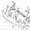 Mercedes-Benz W204 C200 Front Bumper Supports 2046201195, 2046200995