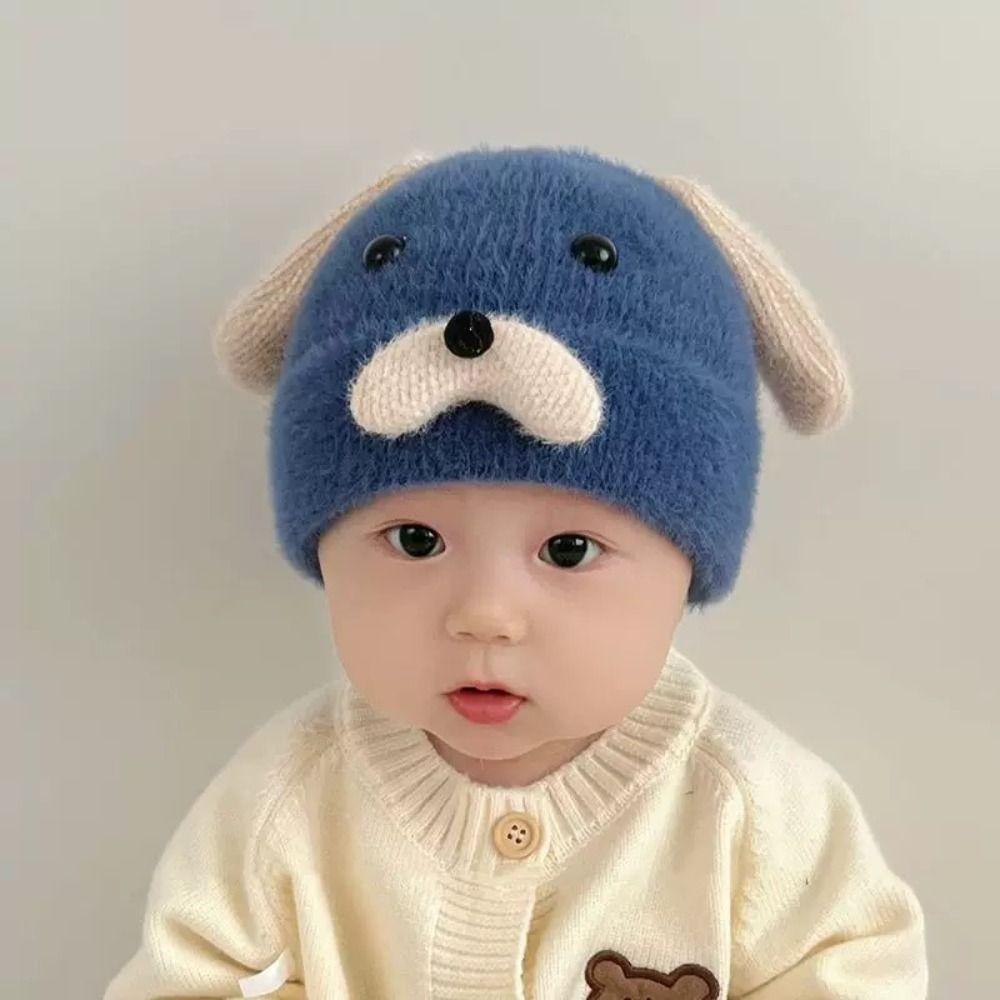 Thickened Baby Hat Knitted Beanie Cap New Bonnet