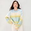 Women's Thick Knit Sweater Round Neck Long Sleeve Pullover Autumn Winter Warm Jumper