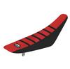 Waterproof Motorcycle Seat Cushion Anti-slip Rubber Protector Cover Black + Red