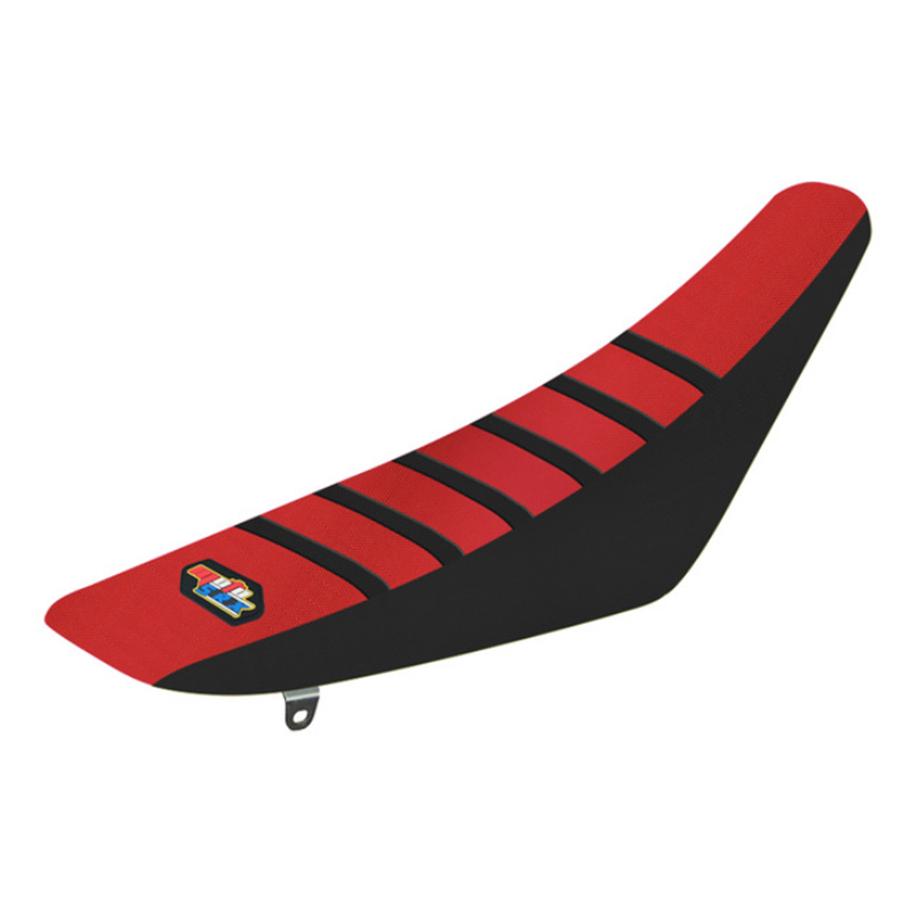 Waterproof Motorcycle Seat Cushion Anti-slip Rubber Protector Cover Black + Red