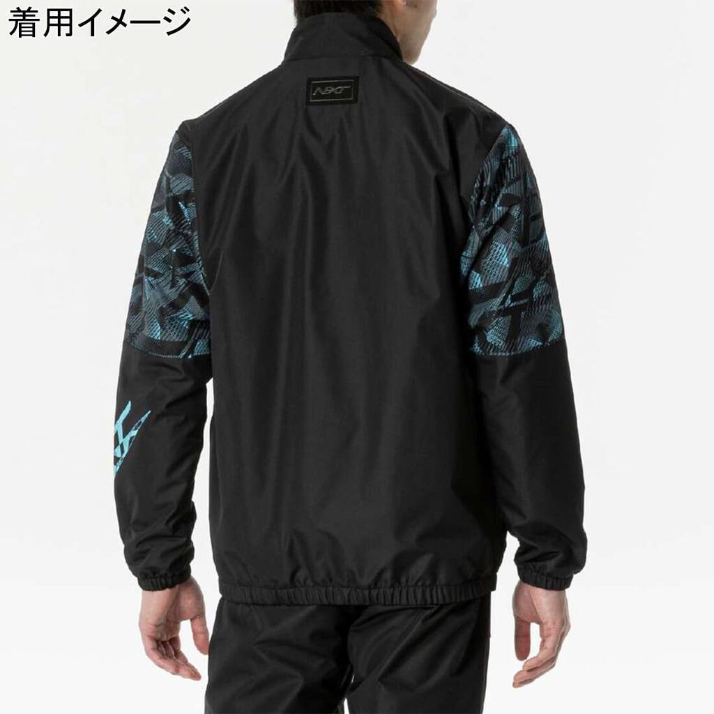 Breath Thermo Warmer Training River Size 32JEB740 N-XT Jacket, Moisture-Wicking, Heat-Generating, Water-Repellent, Windproof, Blue, L,