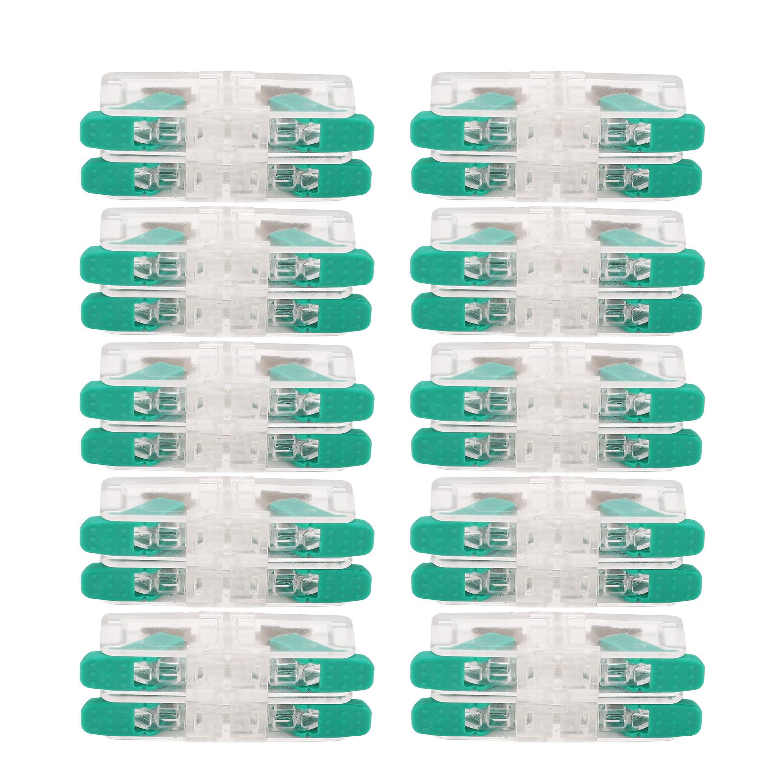

10Pcs 2 in 2 Out Wire Connector 0.5 to 6mm2 Copper Contact Conductor Connector for Household