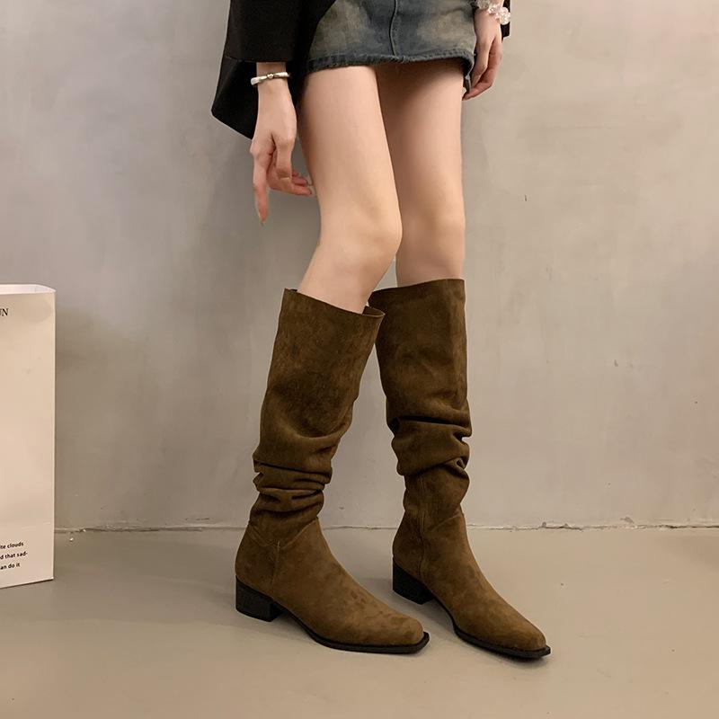 Women's British style high fashion hundred soft elastic comfortable ankle boots shock absorption non-slip casual sports Martin boots