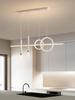 Nordic Minimalist Long Strip Pendant Light for Modern Dining Room or Bar