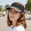Candy Colored Sunshade Cap Breathable Diamond Encrusted Hat Fashionable Sun Hat  Beach