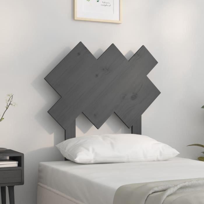 VidaXL Headboard Grey 72.5x3x81 Cm Solid Pine Wood 819197