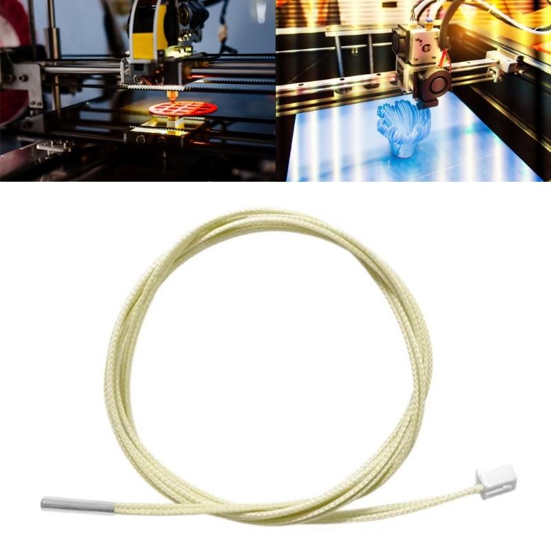 PT1000 Heat Resistant Thermistor, 3x15mm 400℃ Temperature Thermal Resistor for Stable 3D Printing