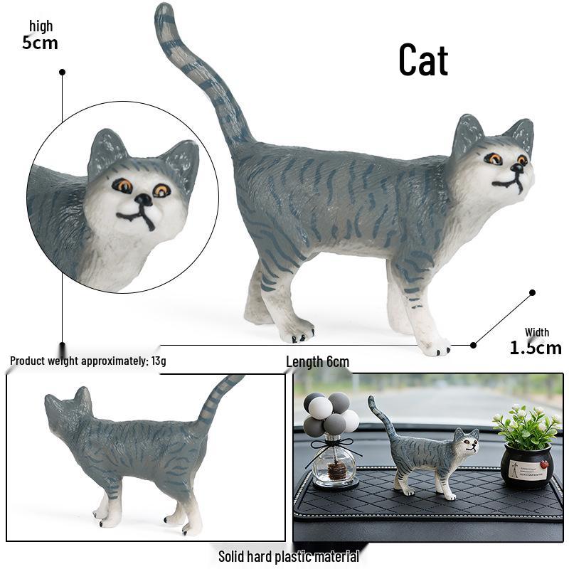 Children's Realistic Plush Cat Models: Bell, Fat, Orange, Farm, Hairless & Blue Cat - Cat Story Series