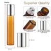 5ml /10ml Roll On Bead Bottles Steel Ball Essential Oil Mini Perfume Portable Glass Split Bottle Travel Size Bottles & Containers