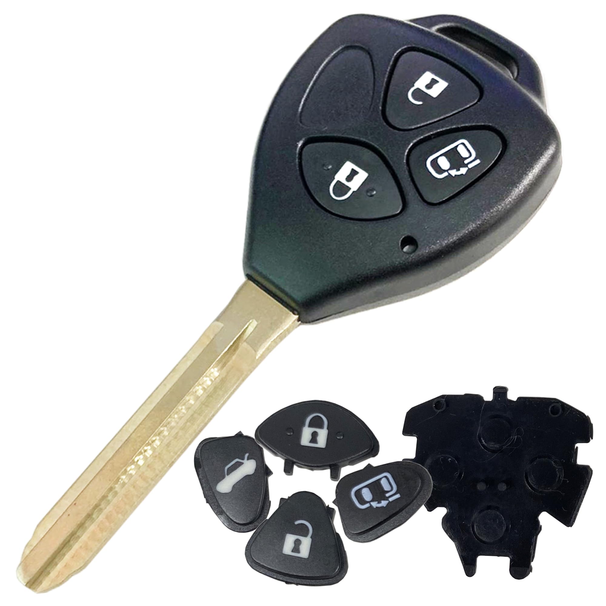 

Запасной ключ Toyota Front 3 кнопки Hiace 200 Series Isis 10 Series Porte 10 Length 45mm x Width