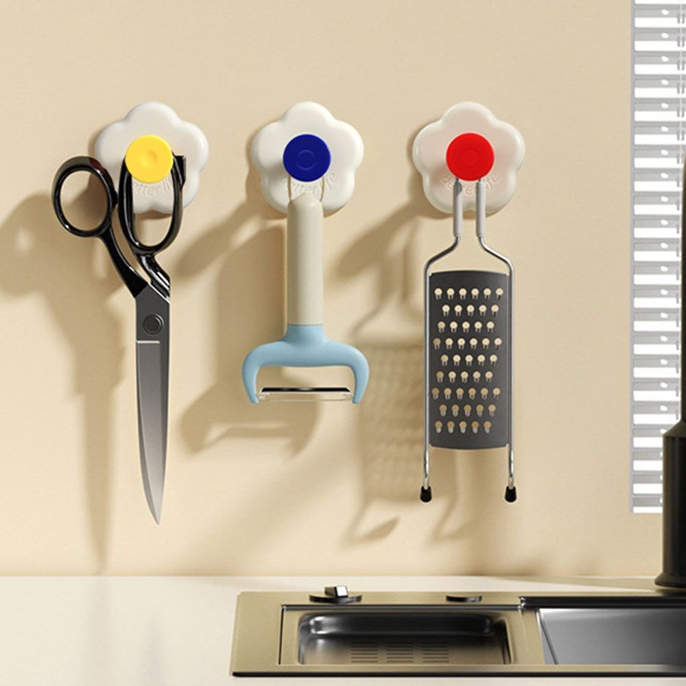 1/2Pcs Punch-Free Suction Cup Hook Wall Mount Hanger Hooks  Bathroom Accessories