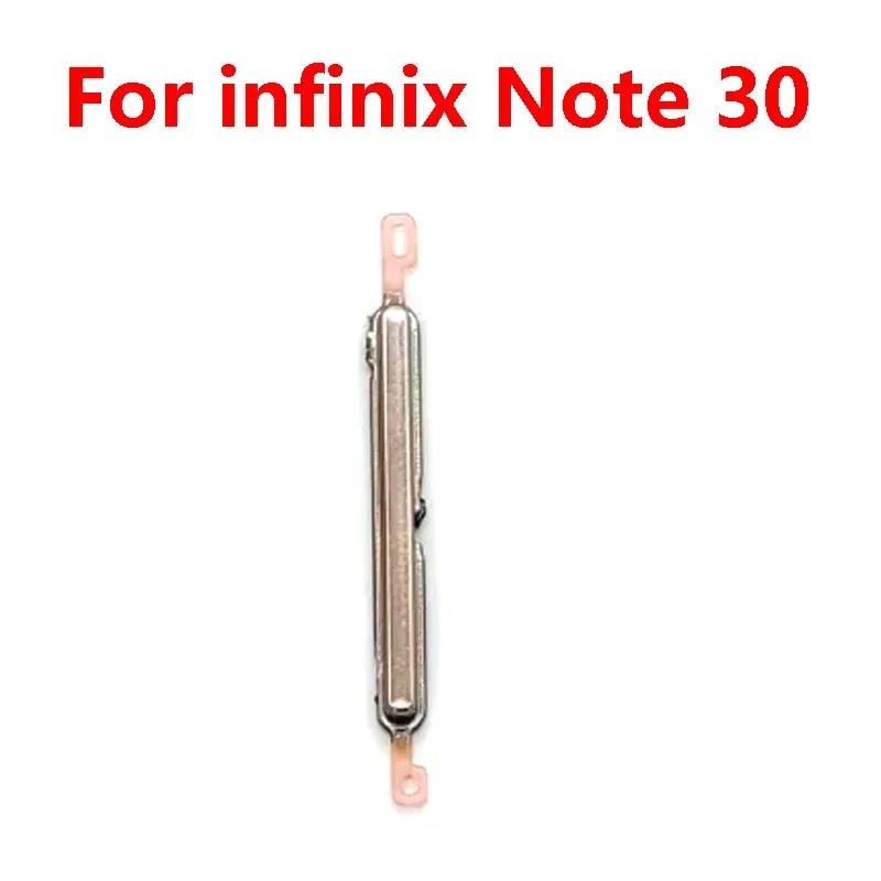 

For Infinix Note 30 30i Hot 8 9 10T 10S 11 12 play Pro 5G Power Button ON OFF Volume Up Down Side Button Key remark color