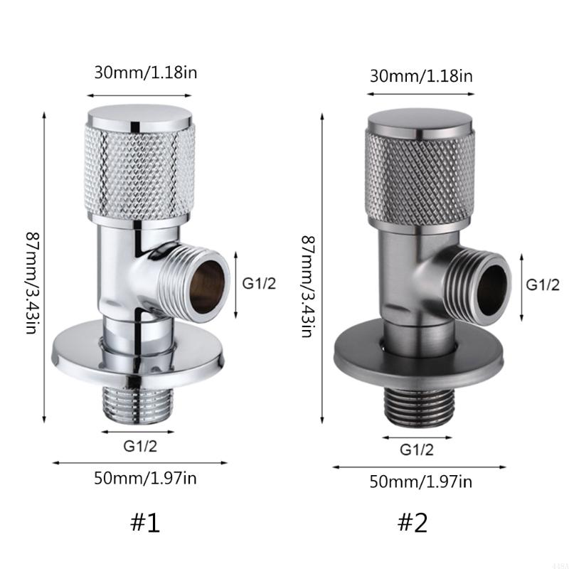 Full copper toilet angle valve, full copper mini angle valve, toilet gun, gray gold electroplated toilet angle valve/inlet valve
