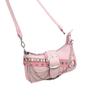 Niche Design Y2K Spice Girl Armpit Bag Versatile Messenger Bag Trendy Pink Star Baguette Shoulder Bag