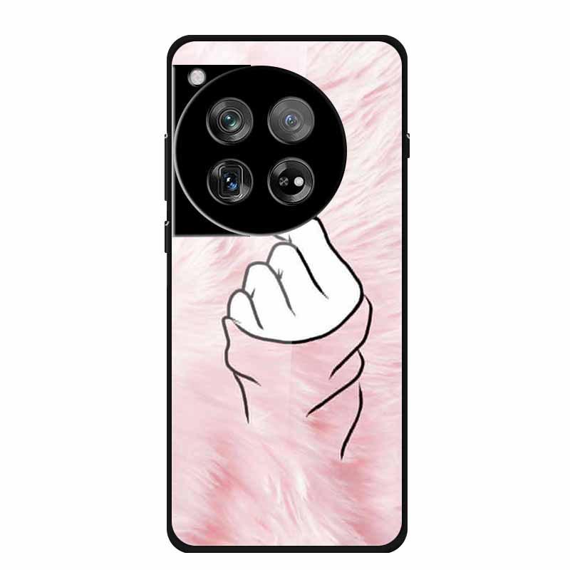Personalized Seven-Colored Tempered Glass Phone Case for OnePlus 12 - Unisex