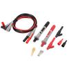 P1300B Electronic Digital Multimeter Test Leads Kit Crocodile Clips Replaceable Probe Tips Set Test Cable