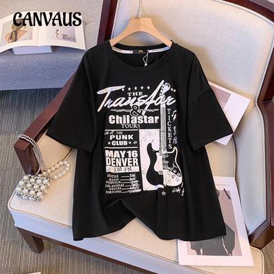 Plus Size Women's Short Sleeve T-shirt Round Neck Tops Oversize T-shirt