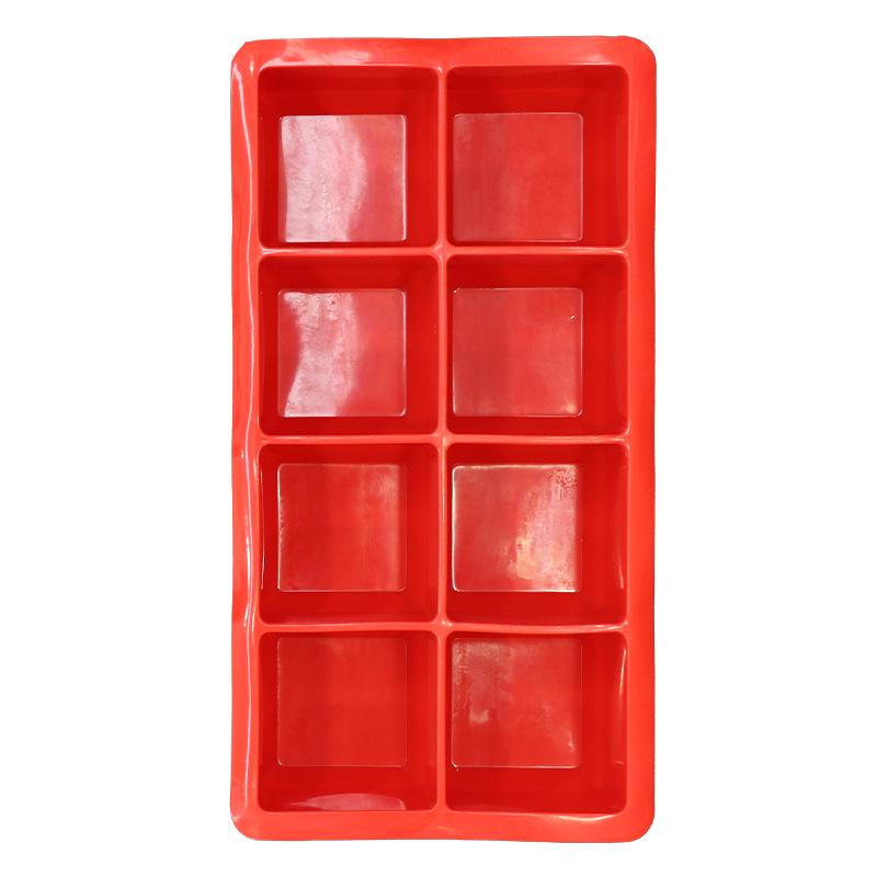 Stampo in Silicone a 6 Scomparti per Cubetti di Ghiaccio e Pappe per Bambini - Stampo di Grande Capacità per Uso Domestico