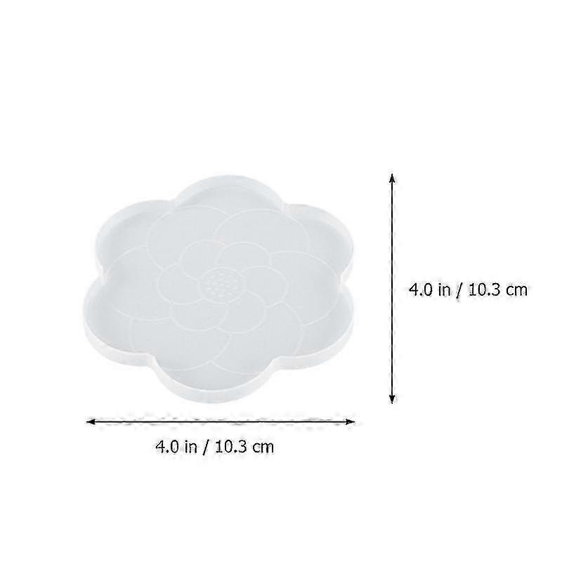 2pcs Coasters Silicone Molds Plate Mat Molds Cup Tray Cup Mat Mold For Diy Crafts