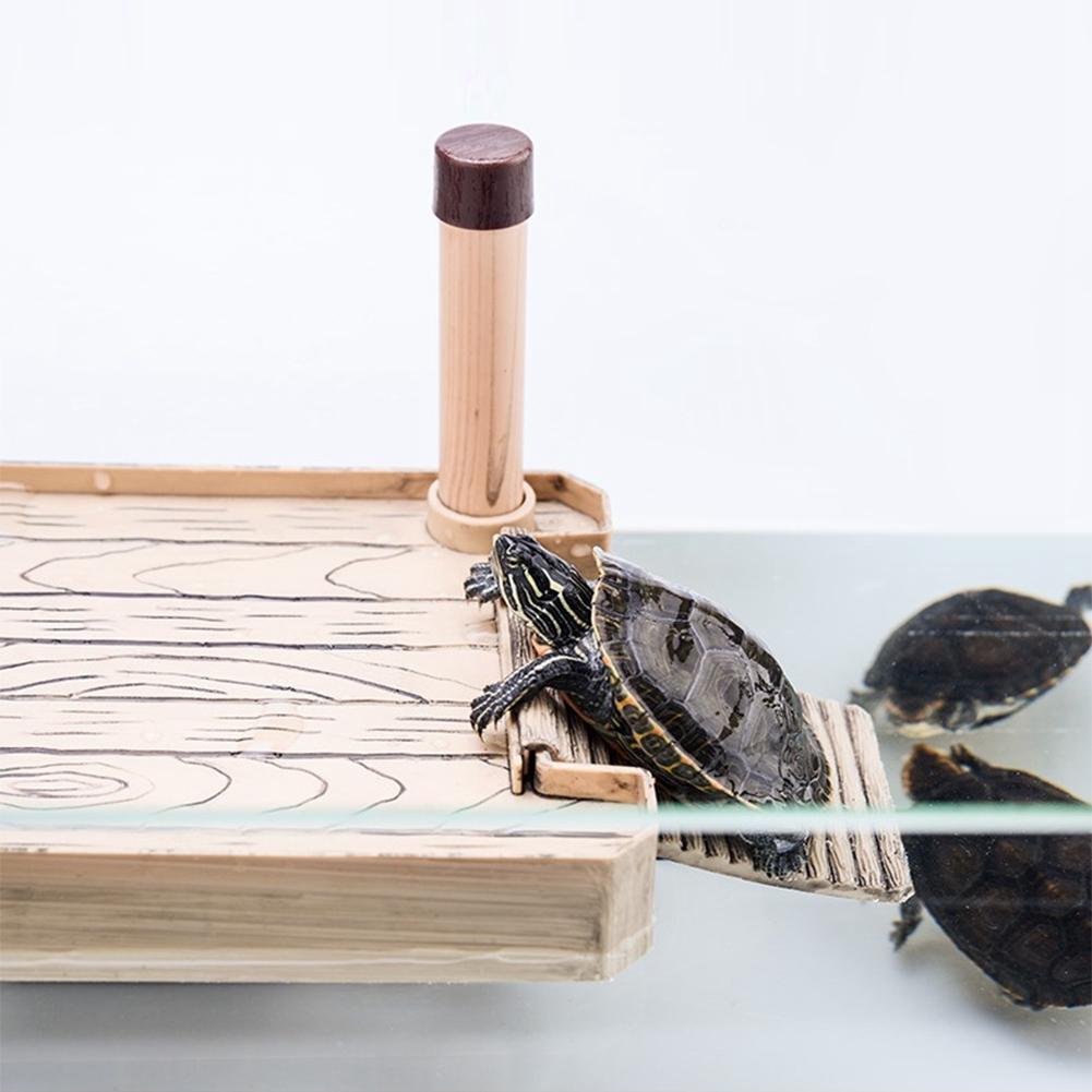 Aquarium Tortoise Salamander Pier Reptile Floating Island Climbing Basking Platform (#02)