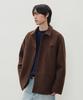 Leire Wool Blend Boucle Half Coat [Brown]