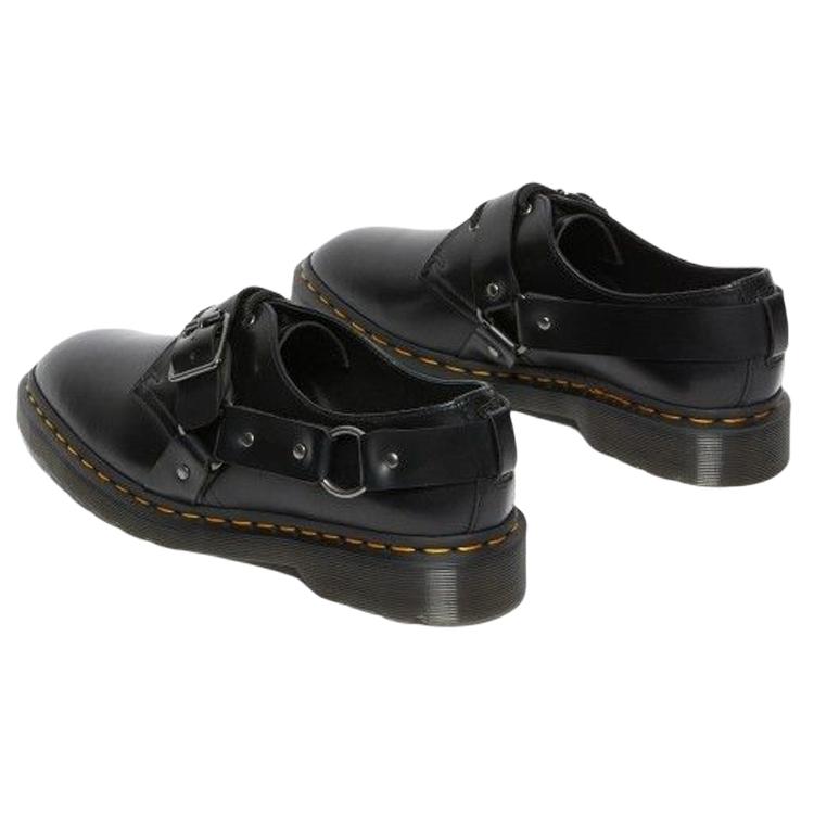 New Dr.Martens Henree Polished Smooth Leather Buckle 'Black' 27488001