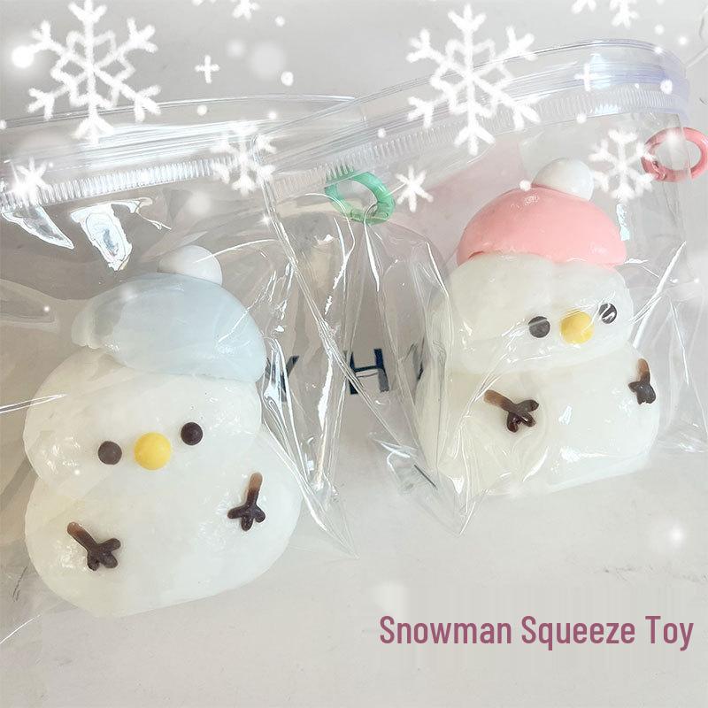 

New Christmas Snowman Silicone Squishy: Slow Rebound Decompression Toy.