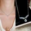 Japanese and Korean Zircon Pendant Necklace - Light Luxury High-End Fashion Clavicle Chain
