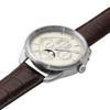 Masterworks Watch Quattro 004 Watch Made in Japan Quartz 40mm Leather Strap Watch Moon Phase Brown [MASTER WORKS] MW21SI-ACDBO8 Men's Men's