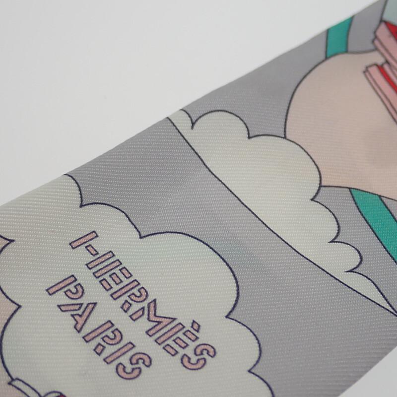 HERMES   scarf Multi/gray silk Women