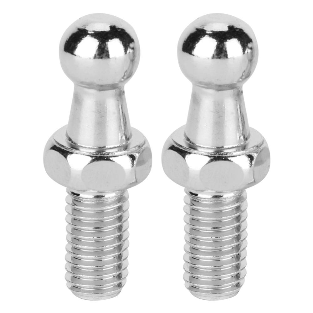 2PCS 10mm Gas Strut Ball Stud Shock Support Ball Joint Adapter Universal For All Car Gas Struts M8