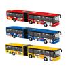 Alloy Pull Back Bus, Two Section Articulated Bus Toy Diecast for Game Decoration