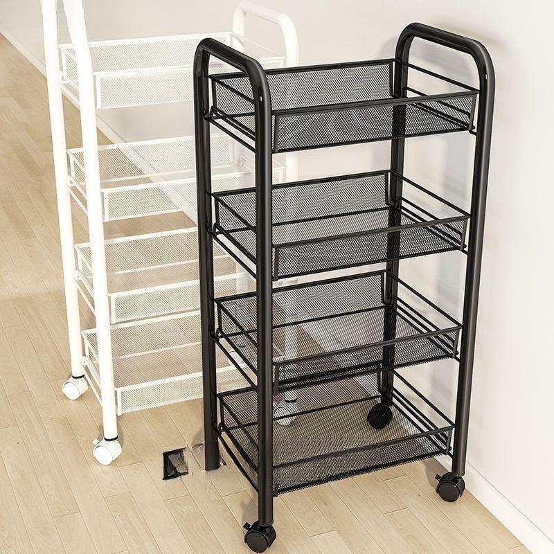 Multi-Layer Movable Kitchen Rack: Floor-Standing Storage Cart for Fruits & Vegetables