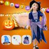 Witch Dress For Girls With Bohemian Style And Candy Bag For Halloween Events