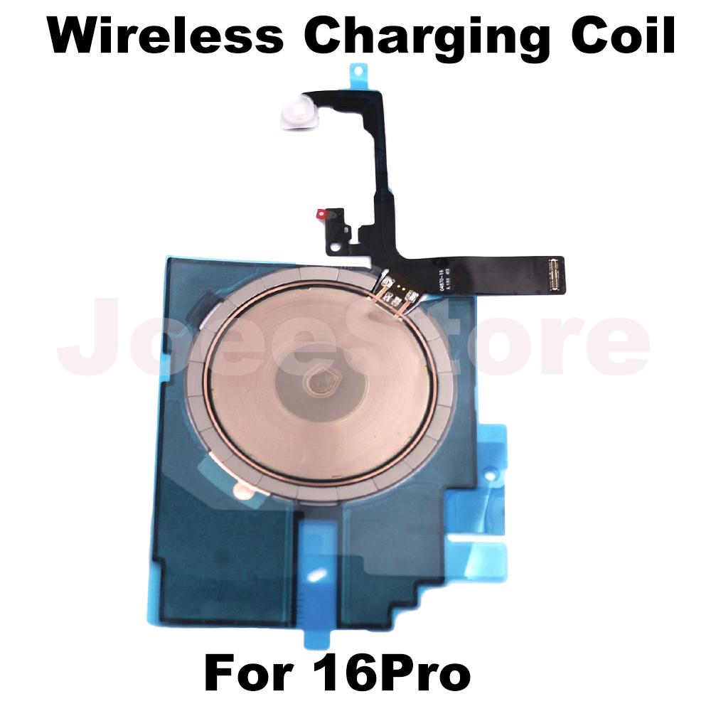 1pcs Wireless Charging Chip Coil For iPhone 16 16Pro 16ProMax 16Plus Wireless With Magnet Flash Light Flex Charge Panel Part