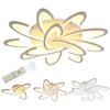 Artistic Flower Ceiling Lamp Unique Petal Design LED Light for Home Dimmable Modern Fixture for Bedroom Living Room Decor