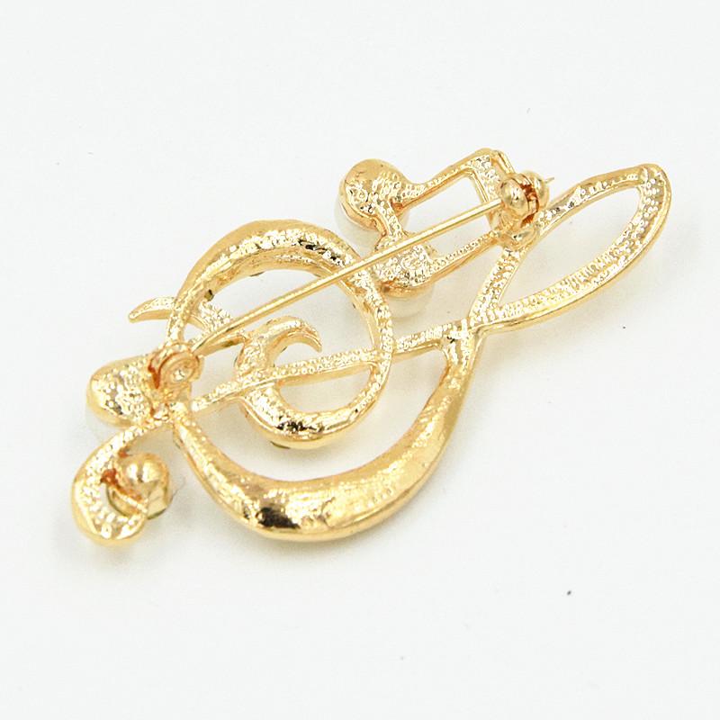 Japanese Korean European American Style Music Note Brooch Lapel Pin Fashion Accessory