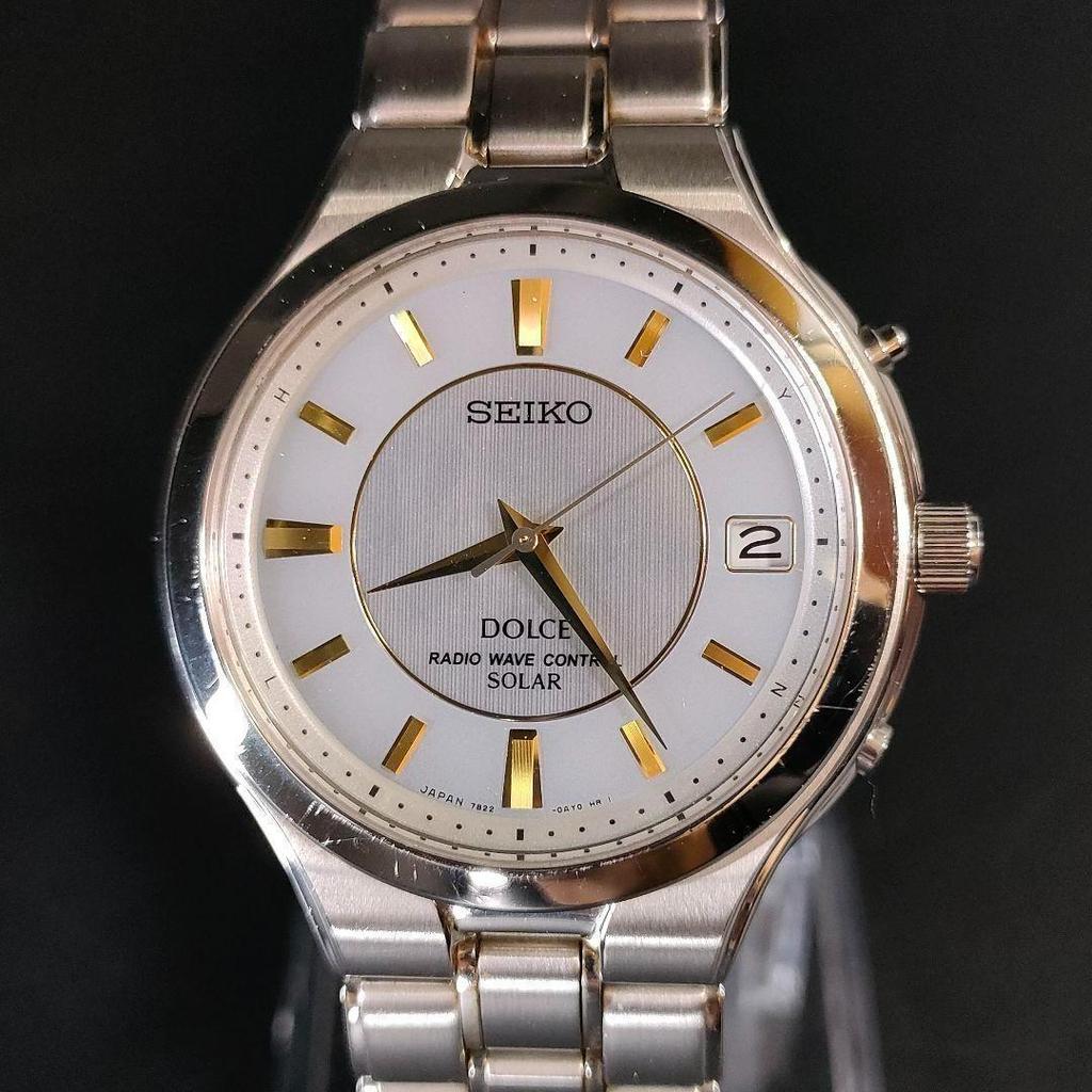 [USED] Seiko Dolce Shell Dial Gold Solar Watch