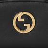 Gucci Blondie Gold Logo Zip Long Leather Wallet Unisex wallet Black 725216-UXX0G-1000