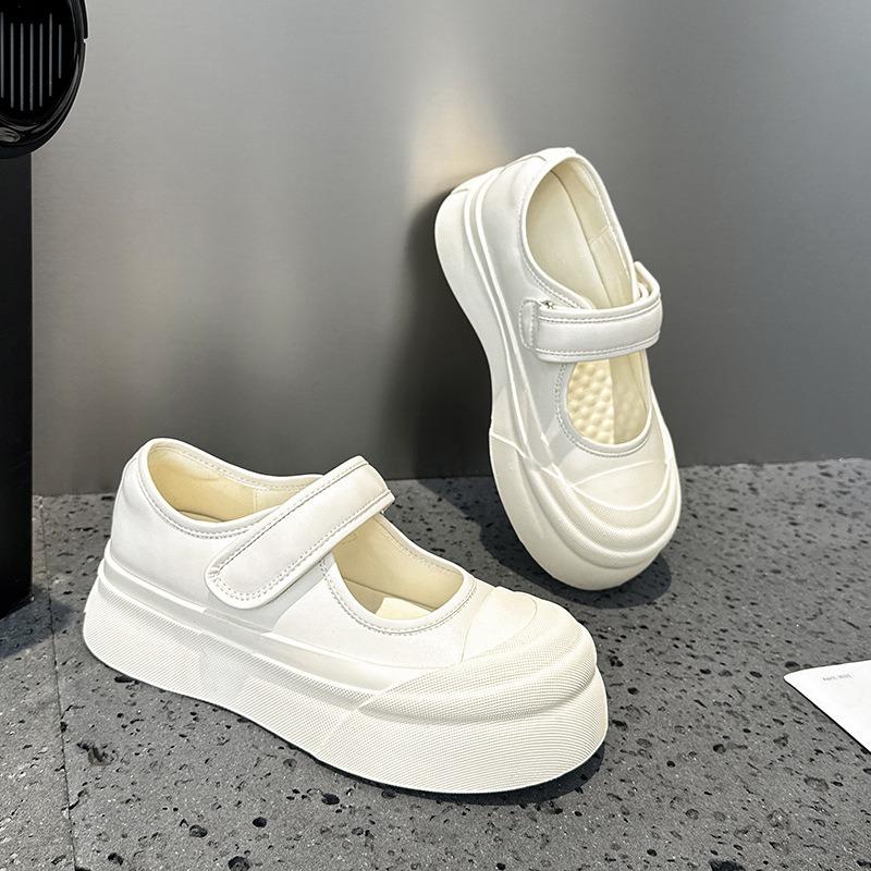 Women's Shoes Spring and Summer New Platform Fashion Mary Jane Shoes Women's Versatile Canvas Shoes Women's
