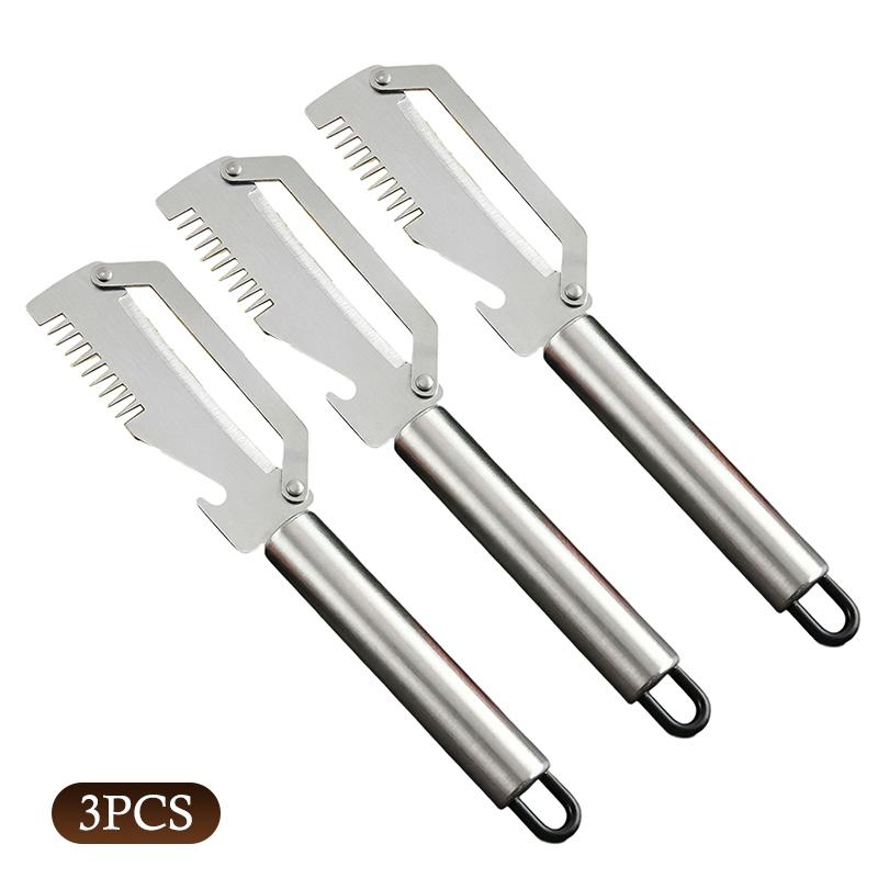 Multi Functional Stainless Steel Handle Peeling Scallion Knife Scraping Knife Household Scallion Peeling Tool
