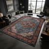 Dark toned Distressed Persian Living Room Carpet Decoration Bedroom Bedside Antiskid Fluffy Rug Washable Soft Coffee Tables Mat