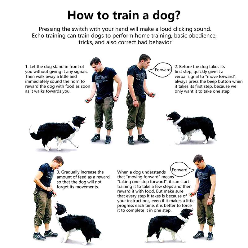 Interactive Sound Clicker Trainer For Thumb Training No Battery For Dogs Cats Positive Reinforcement Train