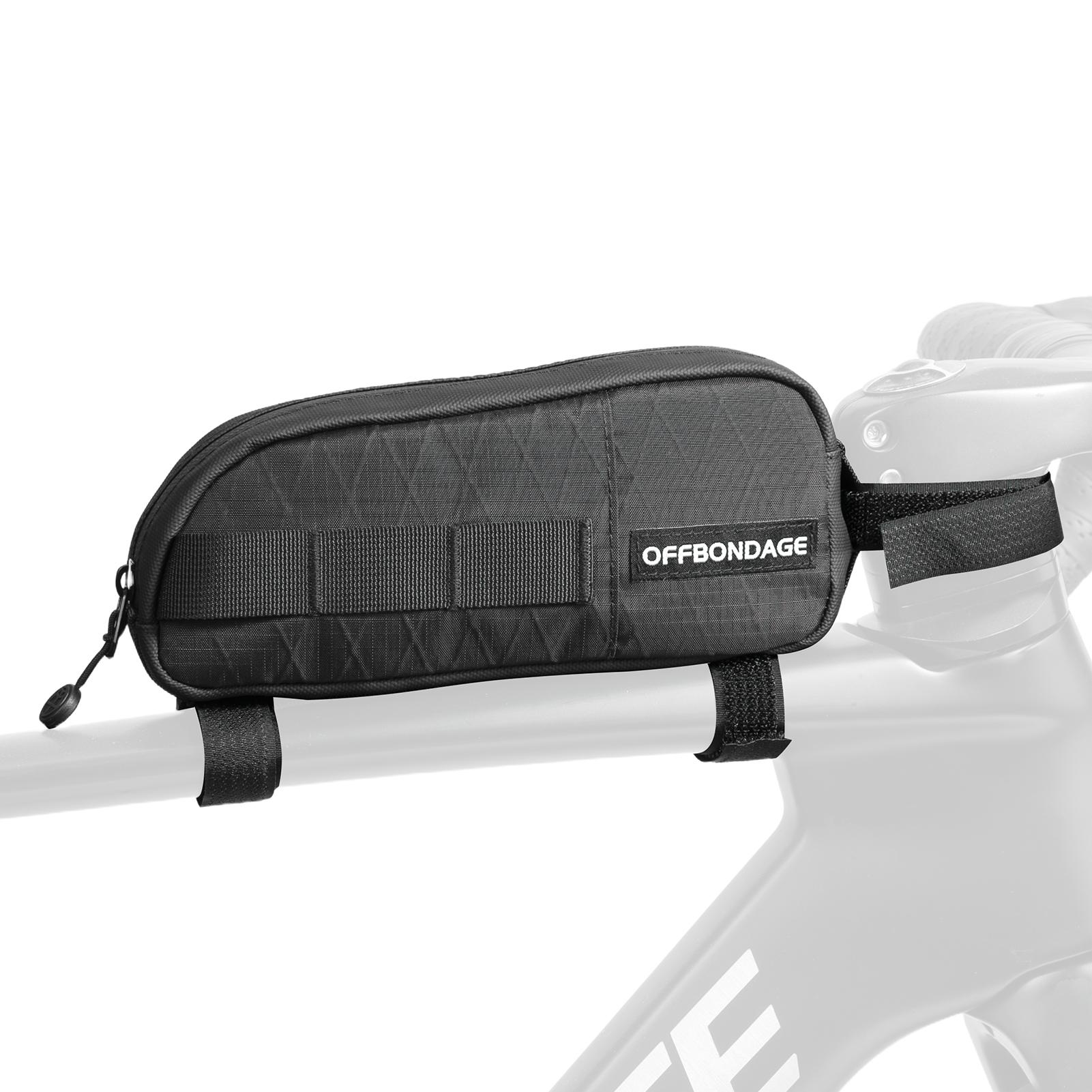 OFFBONDAGE Bicycle Top Tube Bag Lightweight 1L Bike Front Frame Bag Cycling Bike Handlebar Bag MTB Bag Road Bike Accessories чёрный
