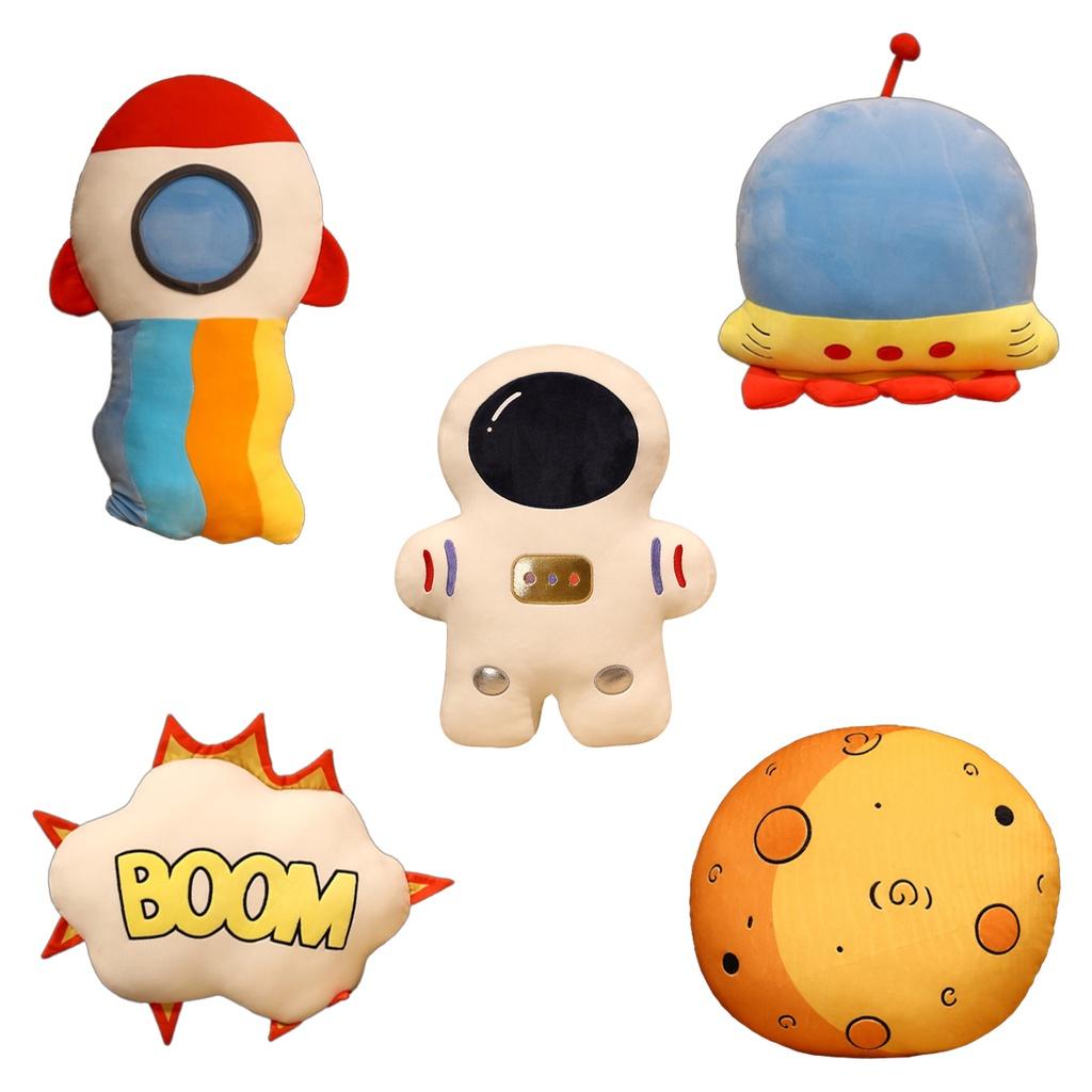 Space Explorer Rocket Ship Plush Toy Pillow Cushion