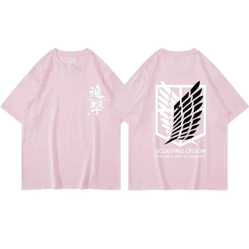 Japanese Anime Attack On Titan T-shirt Men's and Women's Summer Fashion Top Free Delivery Print Plus Edition Clothes